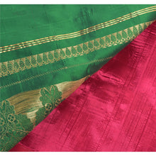 Load image into Gallery viewer, Sanskriti Vintage Pink Heavy Saree Satin Woven Brocade Banarasi Sari Zari Fabric
