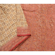 Sanskriti Vintage Heavy Saree Pure Satin Silk Woven Brocade/Banarasi Fabric Sari
