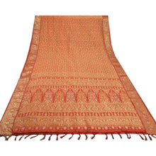 Load image into Gallery viewer, Sanskriti Vinatage Antique Red Kanjivaram Saree Handcrafted Art Silk Sari Fabric

