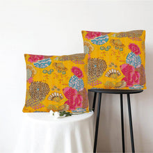 Load image into Gallery viewer, Sanskriti New Pure Cotton Red Sets Of 5 Cushion Case Sham Handmade Kantha Decor
