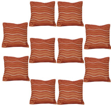Load image into Gallery viewer, Sanskriti New Art Silk Sets Of 10 Cushion Case Brown Sham Woven Home Decor

