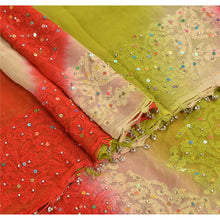 Load image into Gallery viewer, Vintage Dupatta Long Stole Georgette Multi Color Hand Embroidered Chikankari
