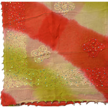 Load image into Gallery viewer, Vintage Dupatta Long Stole Georgette Multi Color Hand Embroidered Chikankari
