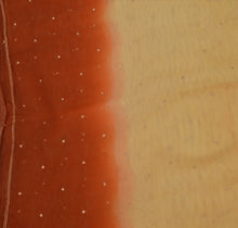 Load image into Gallery viewer, Sanskriti Vintage Dupatta Long Stole Net Mesh Orange Scarves Hand Beaded Hijab
