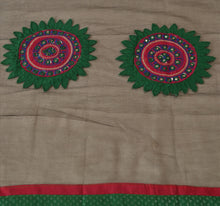 Load image into Gallery viewer, Sanskriti Vintage Dupatta Long Stole Net Mesh Black Hijab Embroidered Wrap Veil

