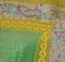 Load image into Gallery viewer, Sanskriti Vintage Dupatta Long Stole Cotton Green Scarves Hand Beaded Hijab
