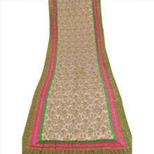Load image into Gallery viewer, Sanskriti Vintage Dupatta Long Stole Cotton Cream Hand Beaded Woven Wrap Veil
