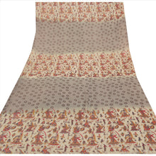 Load image into Gallery viewer, Vintage Dupatta Schal Long Stole Cotton Cream Hijab Printed Wrap Hijab
