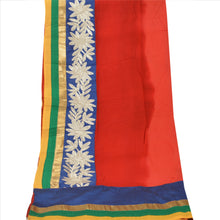 Load image into Gallery viewer, Sanskriti Vintage Dupatta Long Stole Art Silk Red Hijab Embroidered Veil Scarves
