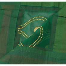 Load image into Gallery viewer, Sanskriti Vintage Dupatta Long Stole Georgette Green Hijab Embroidered Scarves
