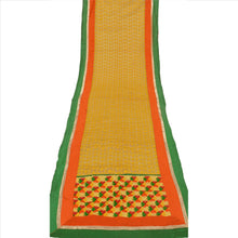 Load image into Gallery viewer, Sanskriti Vintage Dupatta Long Stole Net Mesh Yellow Hijab Embroidered Scarves
