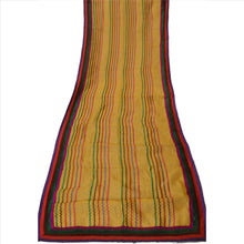 Load image into Gallery viewer, Sanskriti Vintage Dupatta Long Stole Art Silk Yellow Hijab Embroidered Wrap Veil
