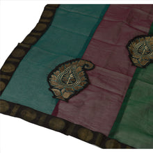 Load image into Gallery viewer, Sanskriti Vintage Dupatta Long Stole Art Silk Multi Color Embroidered Wrap Veil
