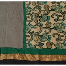 Load image into Gallery viewer, Vintage Dupatta Long Stole Art Silk Cream Hijab Hand Beaded Wrap Veil
