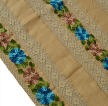 Load image into Gallery viewer, Sanskriti Vintage Dupatta Long Stole Cotton Green Hand Embroidered Wrap Veil
