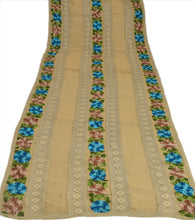 Load image into Gallery viewer, Sanskriti Vintage Dupatta Long Stole Cotton Green Hand Embroidered Wrap Veil
