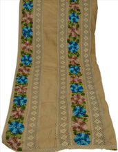 Load image into Gallery viewer, Sanskriti Vintage Dupatta Long Stole Cotton Green Hand Embroidered Wrap Veil
