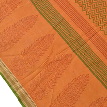 Load image into Gallery viewer, Vintage Dupatta Long Stole Cotton Saffron Wrap Hijab Block Printed Veil Scarves
