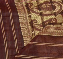 Load image into Gallery viewer, Vintage Dupatta Long Stole Art Silk Maroon Hijab Woven Brocade Wrap Veil
