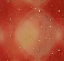 Load image into Gallery viewer, Sanskriti Vintage Dupatta Long Stole Net Mesh Red Scarves Hand Beaded Hijab

