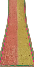 Load image into Gallery viewer, Sanskriti Vintage Dupatta Long Stole Georgette Peach Scarves Hand Beaded Hijab
