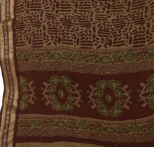 Load image into Gallery viewer, Vintage Dupatta Long Stole Cotton Brown Wrap Hijab Printed Veil Scarves
