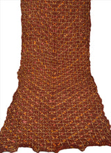 Load image into Gallery viewer, Vintage Dupatta Long Stole Cotton Brown Scarves Bandhani Woven Wrap Hijab
