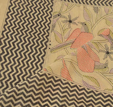 Load image into Gallery viewer, Vintage Dupatta Long Stole Art Silk Cream Wrap Hijab Kantha Printed Veil Scarves
