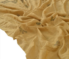 Load image into Gallery viewer, Vintage Dupatta Long Stole Cotton Golden Wrap Hijab Painted Veil Scarves
