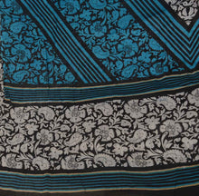 Load image into Gallery viewer, Vintage Dupatta Long Stole Cotton Black Wrap Hijab Printed Veil Scarves
