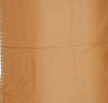 Load image into Gallery viewer, Sanskriti Vintage Dupatta Long Stole Art Silk Golden Scarves Hand Beaded Hijab

