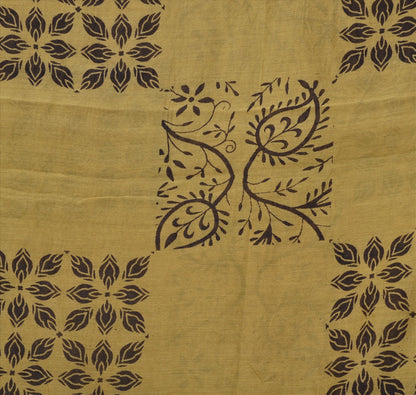 Sanskriti Vintage Dupatta Long Stole Cotton Green Wrap Hijab Printed Veil Scarves