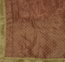 Load image into Gallery viewer, Vintage Dupatta Long Stole Tissue Golden Red Scarves Woven Brocade Wrap Hijab
