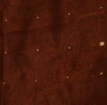 Load image into Gallery viewer, Sanskriti Vintage Dupatta Long Stole Art Silk Maroon Hijab Hand Beaded Wrap Veil

