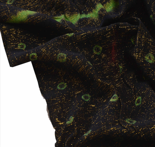 Sanskriti Vintage Dupatta Long Stole Cotton Black Scarves Woven Wrap Hijab