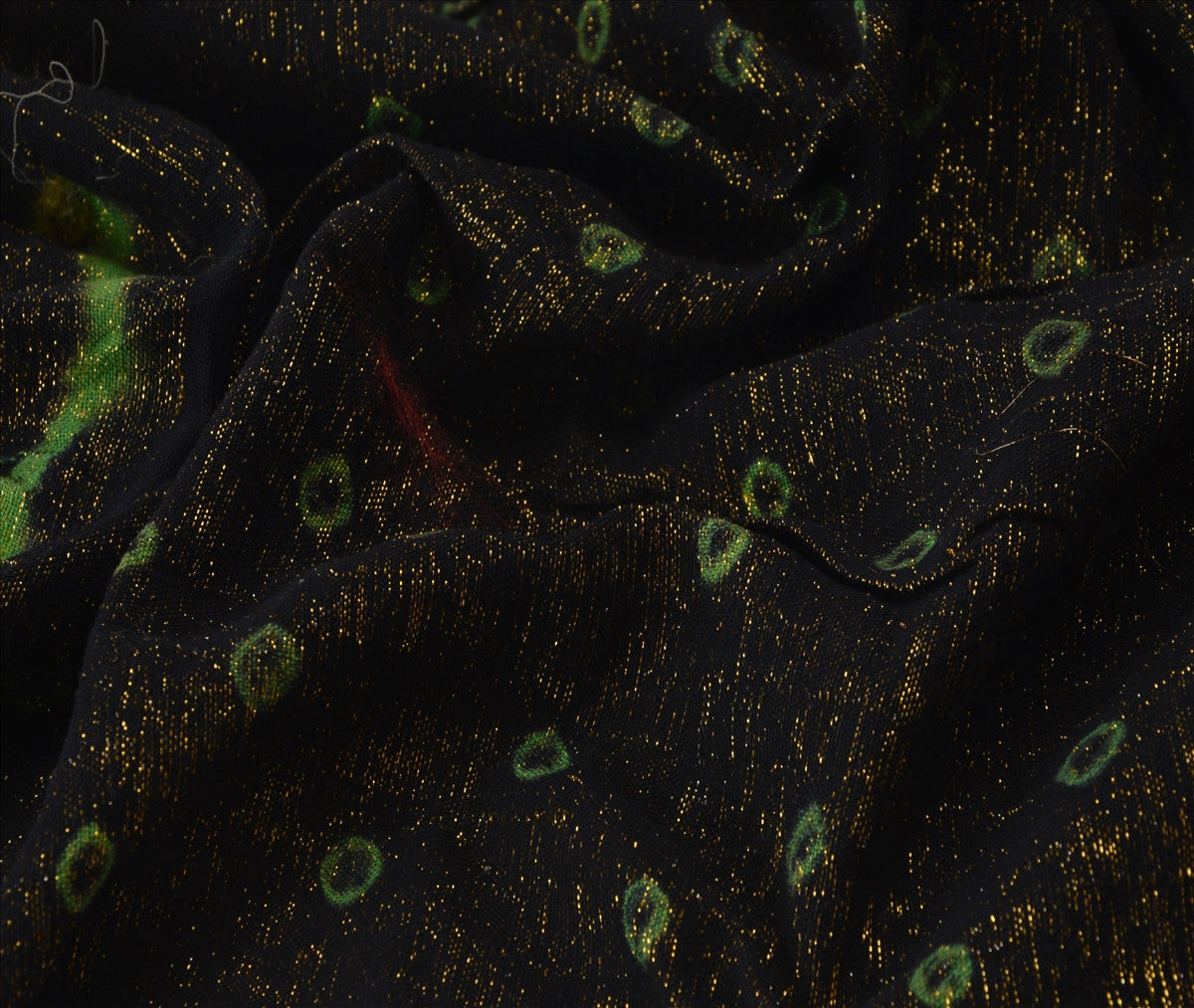 Sanskriti Vintage Dupatta Long Stole Cotton Black Scarves Woven Wrap Hijab