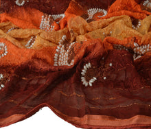 Load image into Gallery viewer, Sanskriti Vintage Dupatta Long Stole Cotton Multi Color Scarves Hand Beaded Veil
