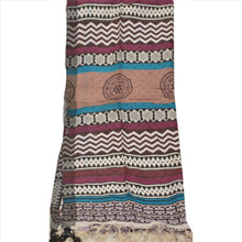 Load image into Gallery viewer, Vintage Dupatta Schal Long Stola Pure Woolen Cream Hijab Printed Veil Scarves
