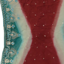 Load image into Gallery viewer, Vintage Dupatta Schal Long Stola Georgette Multi Color Hand Embroidered Scarves
