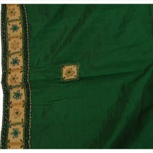 Load image into Gallery viewer, Sanskriti Vintage Dupatta Long Stole Art Silk Green Wrap Veil Hand Beaded Hijab
