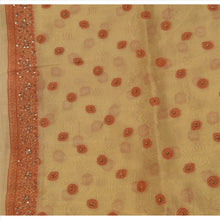 Load image into Gallery viewer, Vintage Dupatta Long Stole Art Silk Golden Hand Beaded Woven Wrap Hijab
