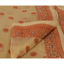 Load image into Gallery viewer, Vintage Dupatta Long Stole Art Silk Golden Hand Beaded Woven Wrap Hijab
