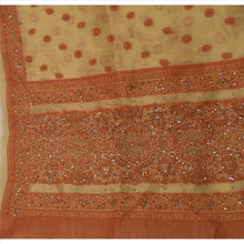 Load image into Gallery viewer, Vintage Dupatta Long Stole Art Silk Golden Hand Beaded Woven Wrap Hijab
