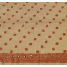 Load image into Gallery viewer, Vintage Dupatta Long Stole Art Silk Golden Hand Beaded Woven Wrap Hijab
