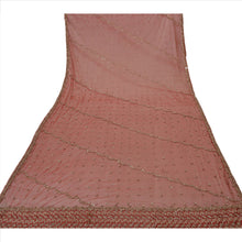 Load image into Gallery viewer, Sanskriti Vintage Dupatta Long Stole Net Mesh Red Wrap Veil Hand Beaded Hijab
