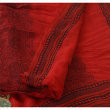 Load image into Gallery viewer, Sanskriti Vintage Dupatta Long Stole Georgette Maroon Hijab Hand Beaded Scarves

