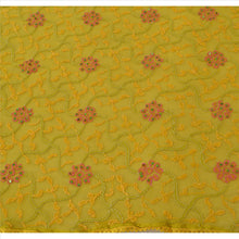 Load image into Gallery viewer, Vintage Dupatta Long Stole Georgette Green Hand Beaded Chikankari Wrap Hijab
