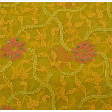 Load image into Gallery viewer, Vintage Dupatta Long Stole Georgette Green Hand Beaded Chikankari Wrap Hijab
