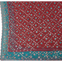 Load image into Gallery viewer, Sanskriti Vintage Dupatta Long Stole Georgette Pink Hijab Hand Beaded Scarves
