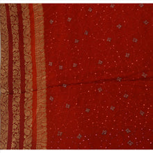 Load image into Gallery viewer, Vintage Dupatta Long Stole Cotton Red Wrap Veil Hand Beaded Woven Scarves
